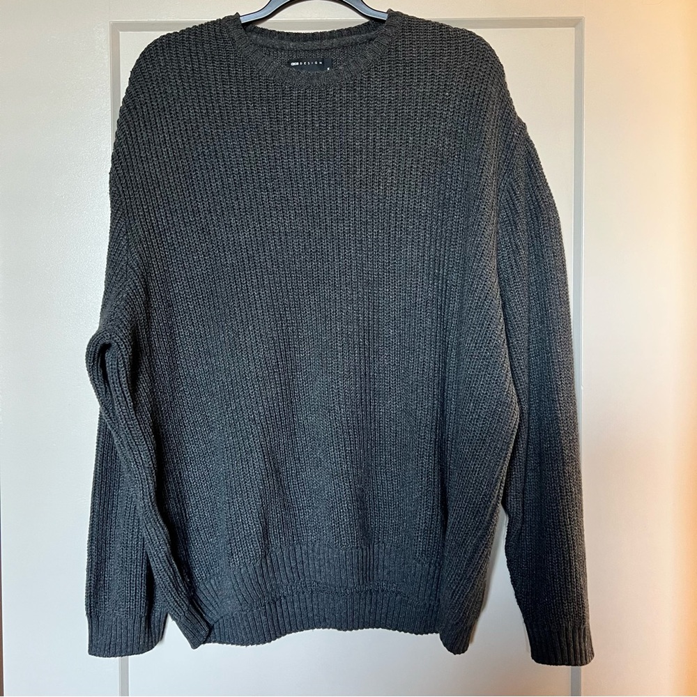 ASOS Dark Gray Crewneck Sweater